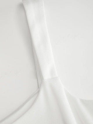 Scoop Neck Ruched A-line Midi Dress