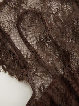 Lace Round Neckline A-line Mini Dress