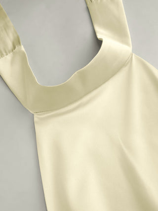 Satin Halter Neck Wrap High Rise Mermaid Maxi Dress