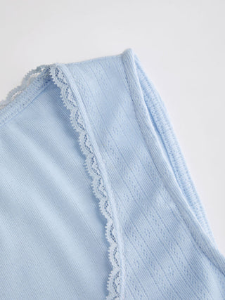 Scoop Neck Lace Trim Bowknot Tank Top