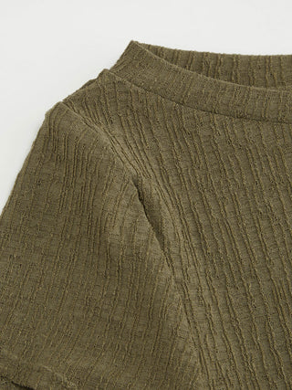 Knit Fabric High Stretch Boat Neck Graphic Tee For Daily Casual