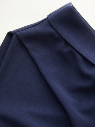 Jersey Boat Neck Ruched Crop Top