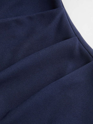 Jersey Boat Neck Ruched Crop Top
