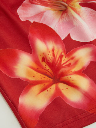 Bandeau Floral Graphic Crop Top
