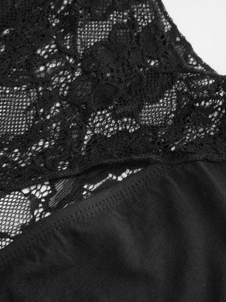 Lace High Neck Cut Out Sleeveless Top