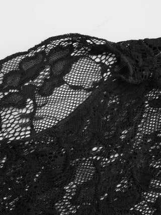 Lace High Neck Cut Out Sleeveless Top