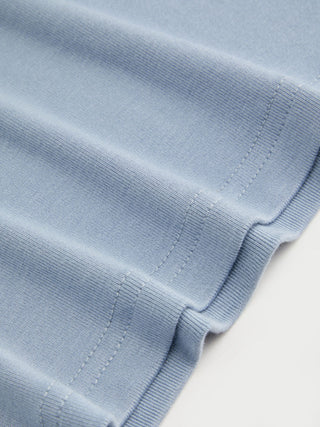 Viscose-blend V-neck Lace Panel 3/4 Long Sleeve Tee