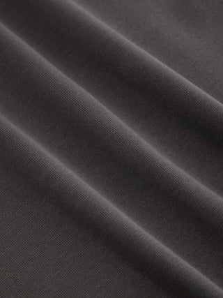 Cotton-blend Boat Neck Short Sleeve Tee