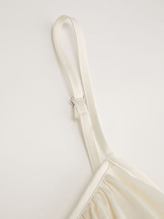 Lace Panel Mid Rise Bloomer Jumpsuit