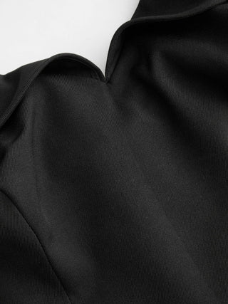 Off-shoulder Short Sleeve Zipper Top