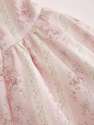 Cotton-blend Sculptural Sweetheart Ditsy Floral Lace Up Ruffled Maxi Dress
