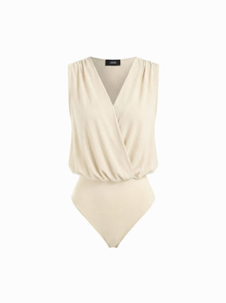 Woven V-Neck Ruched Shirt Romper For Daily Casual Work