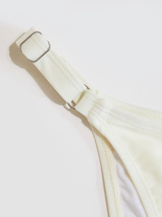 High Stretch Sweetheart Bracelet Bikini Set With Metal Detail