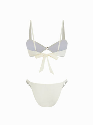 High Stretch Sweetheart Bracelet Bikini Set With Metal Detail