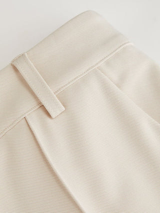 High Rise Pleated Straight Leg Trousers