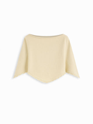 Knit Boat Neck Cloak Top & Lettuce Trim Shorts Set