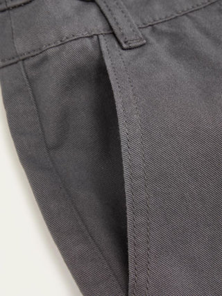 Washed Denim Low Rise Drawstring Hem Pleated Oversized Jogger Bermuda Jorts