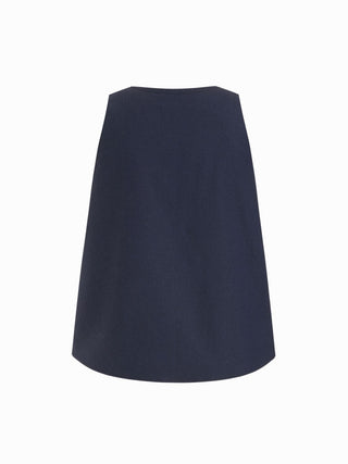 Linen-blend Linen-blend Tie-front Sleeveless Blouse For Daily Casual Work