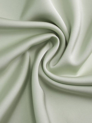 Satin Boat Neck Bell Sleeve Asymmetrical Blouse
