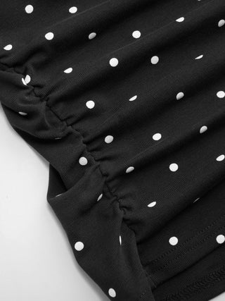Boat Neck Ruched Tee