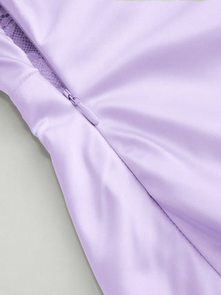 Satin Halter Neck Wrap High Rise Mermaid Maxi Dress