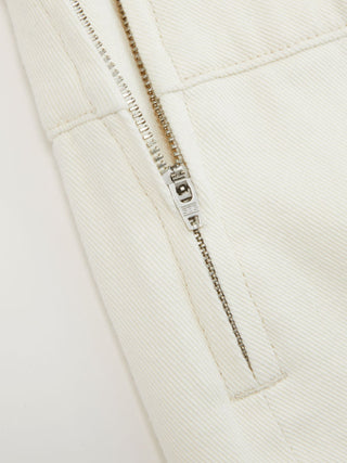 Denim Washed Denim Low Rise Metal Detail A-line Mini Skort For School Daily Casual