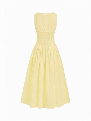 Woven Cotton-blend Sculptural V-neck Broderie Anglaise Floral Lace Trim Button Midi Dress For Vacation