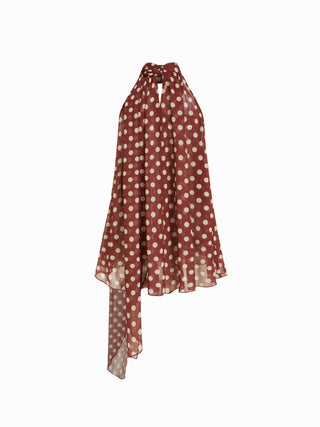 Cowl Neck Oversized Blouse Longline