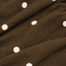 Cotton Polka Dot Halter Neck Ruched Tie Back Top