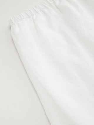 Cotton-blend Low Rise Textured Bowknot Ruffle Hem Mini Skirt