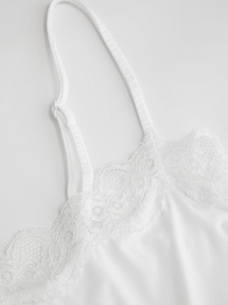 Jersey Square Neck Lace Trim Bodysuit