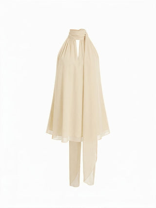 Cowl Neck Oversized Blouse Longline