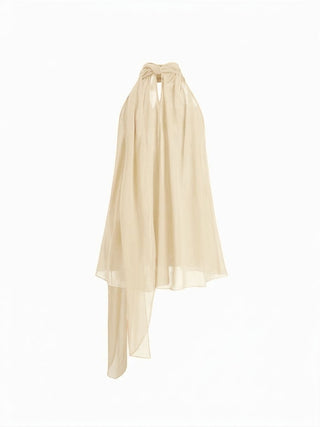 Cowl Neck Oversized Blouse Longline