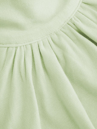 Stand Collar Sleeveless A-Line Mini Dress with Scarf