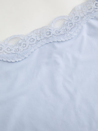 Jersey Square Neck Lace Trim Bodysuit