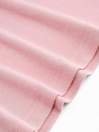 Viscose-blend V-neck Lace Panel 3/4 Long Sleeve Tee