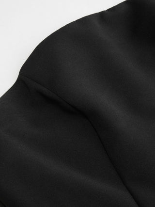 Strapless Lace Panel A-line Maxi Dress