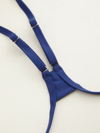 V-neck Tie Front Triangle Bikini Top