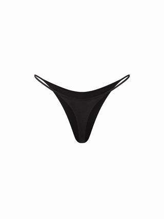 Cotton-Blend Low Rise Thong