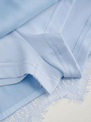 Low Rise Lace Trim A-line Mini Skirt
