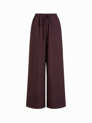 Square Neck Oversized Cami Top & Mid Rise Wide Leg Trousers Set