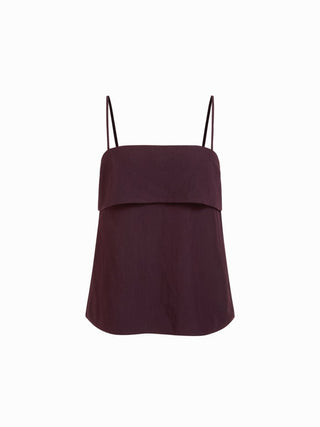 Square Neck Oversized Cami Top & Mid Rise Wide Leg Trousers Set