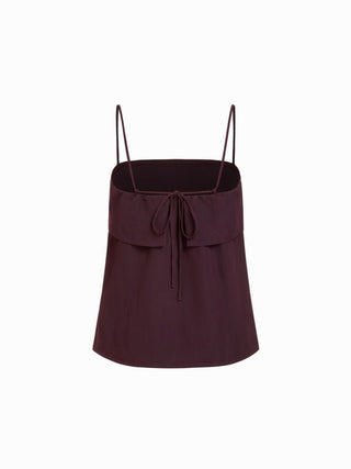 Square Neck Oversized Cami Top & Mid Rise Wide Leg Trousers Set