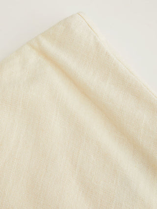 Linen-blend Mid Rise Mermaid Midi Skirt