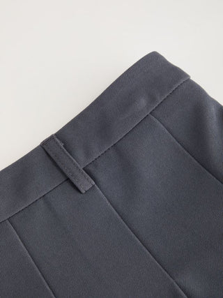 Low Rise Pleated Midi Skirt