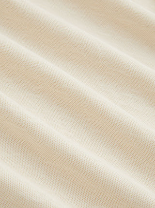 Cotton-blend Polo Collar Short Sleeve Tee