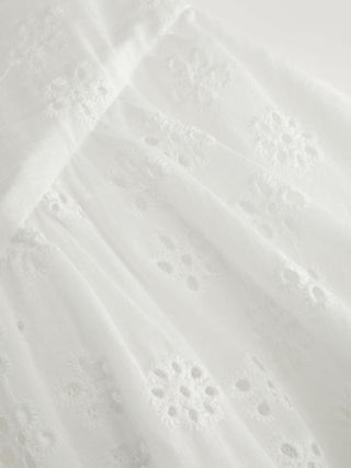 Cotton-blend Sculptural Sweetheart Ditsy Floral Lace Up Ruffled Maxi Dress
