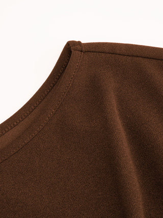 Twist Knot Short Sleeve Metal Detail Tee