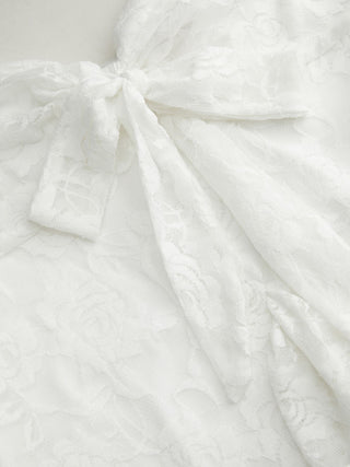 Lace Floral Sweetheart Tiered Mini Dress