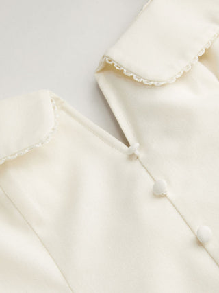Woven Linen-blend Halter Neckline Bowknot A-line Mini Dress For Daily Casual Date